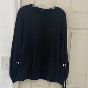 Halogen Black Long Sleeve Top